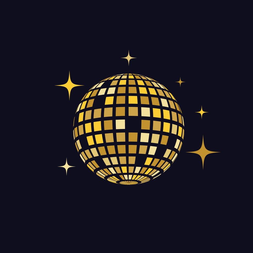 ilustración de icono de vector de bola de discoteca