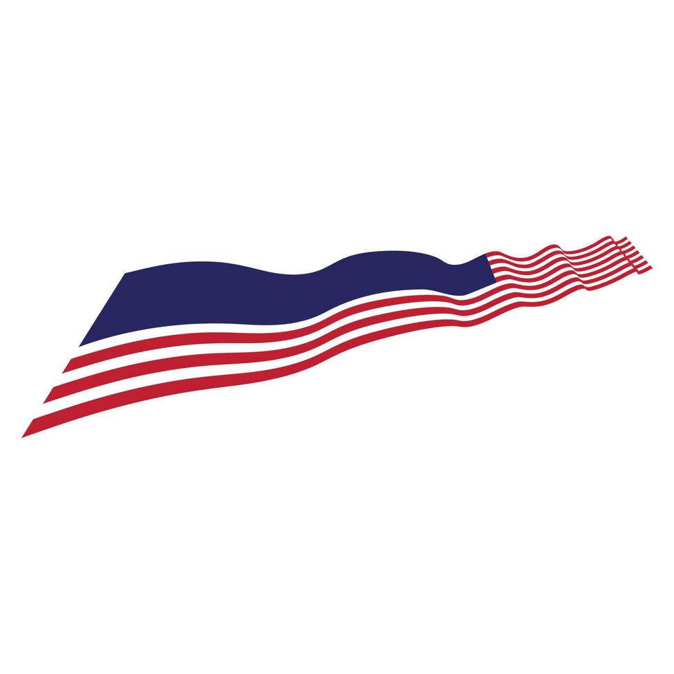 Flag american vector icon illustration