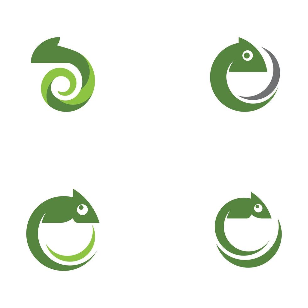 chameleon icon silhouette vector