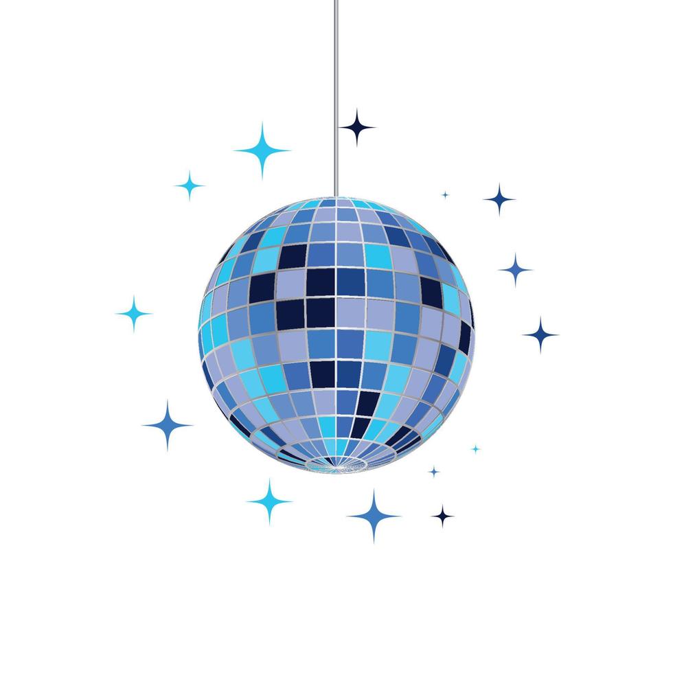 ilustración de icono de vector de bola de discoteca