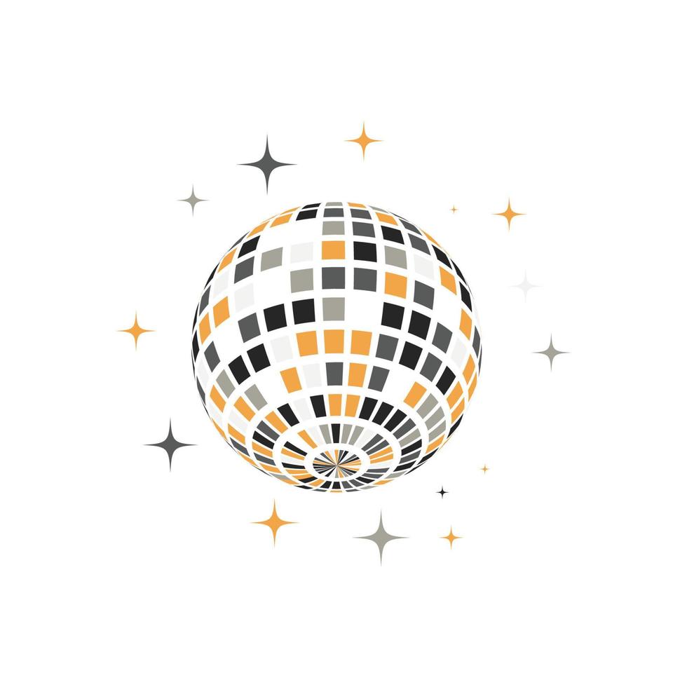 Disco ball vector icon illustration