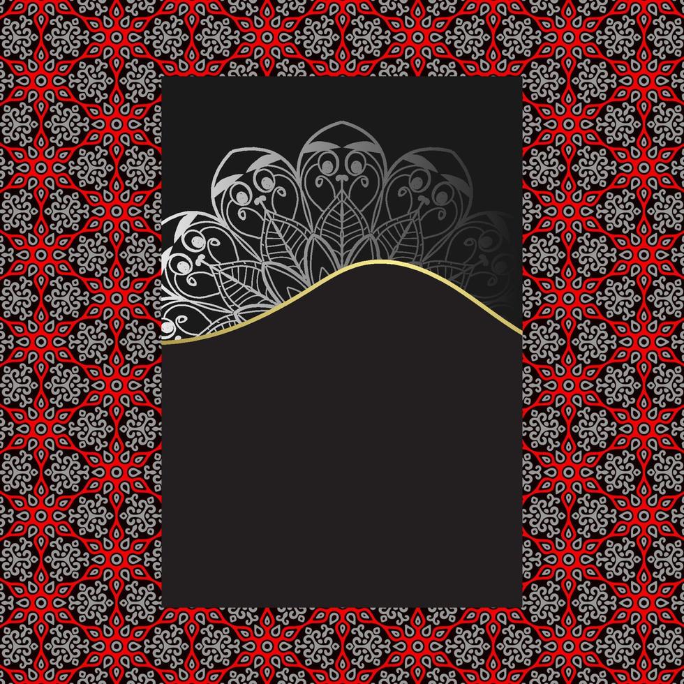 Fondo de mandala ornamental de lujo con estilo de patrón oriental islámico árabe vector