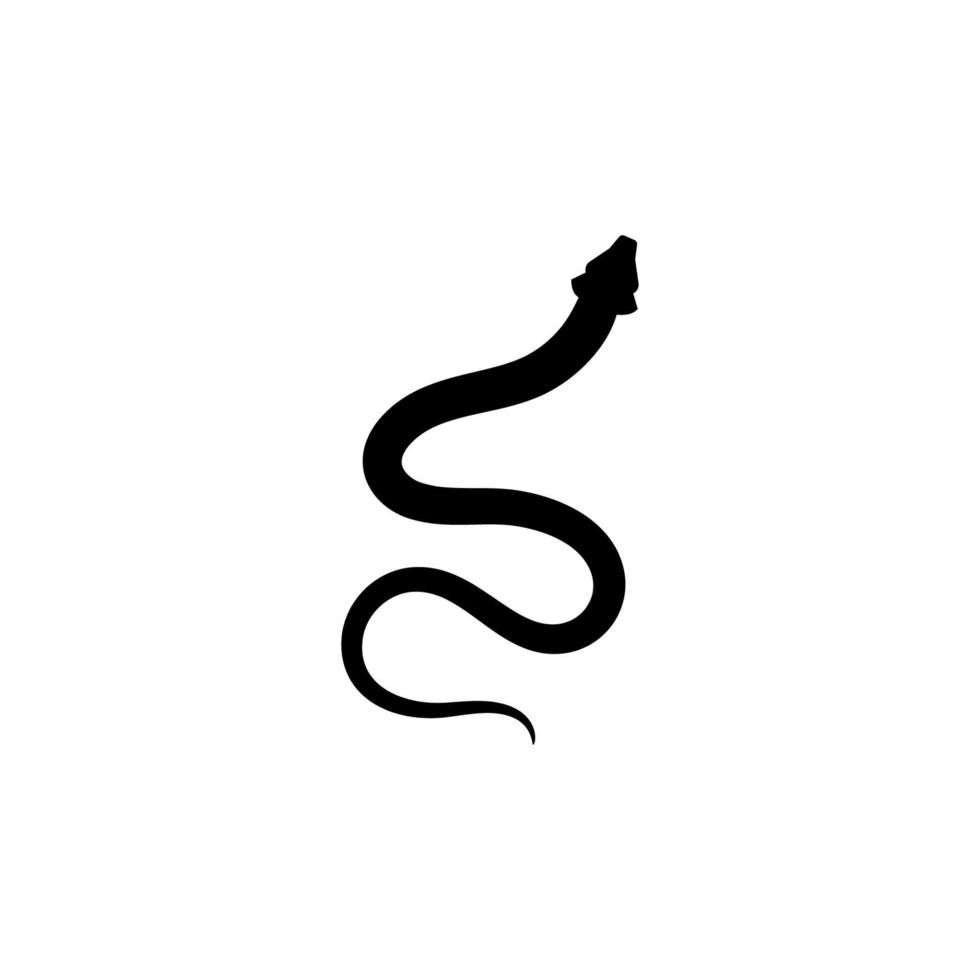 vector de silueta de icono de serpiente