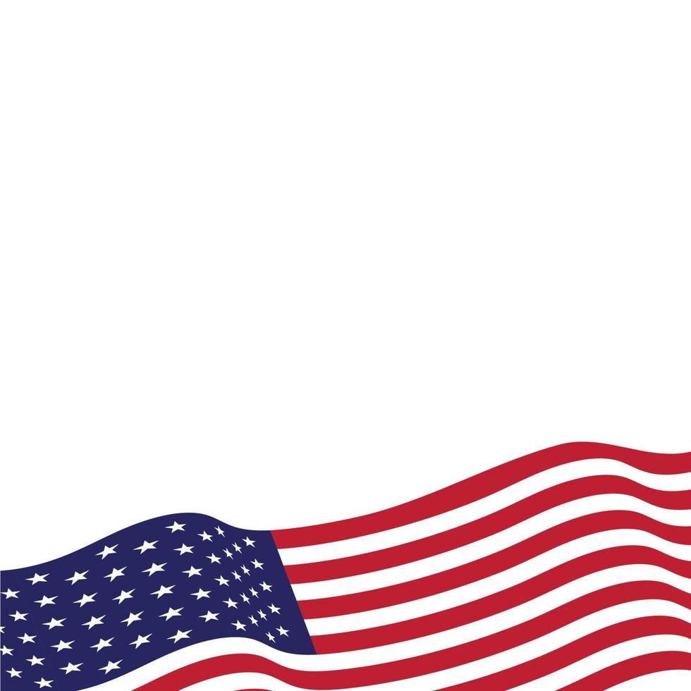 bandera americana vector icono ilustración