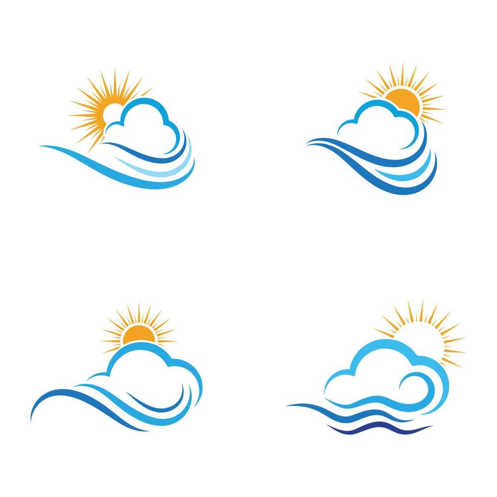 Water wave icon vector