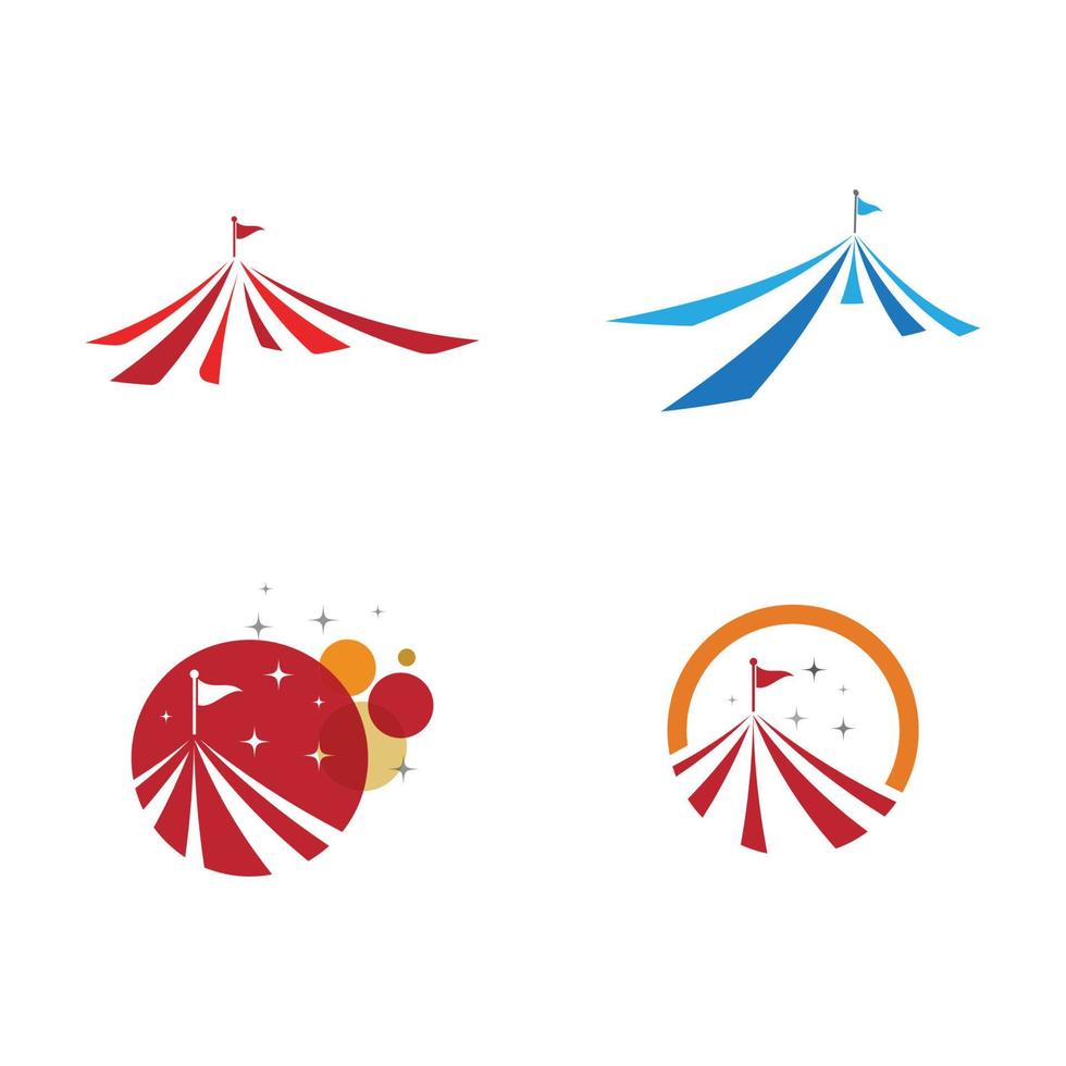 diseño de ilustración de vector de circo