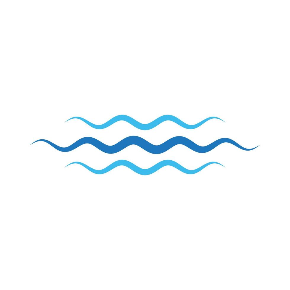 Water wave icon vector