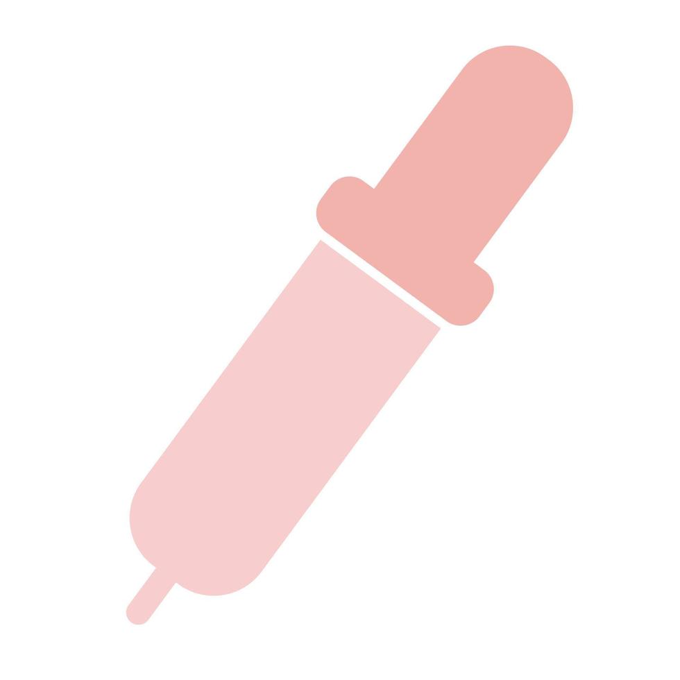 Soft pink simple medical vector icon