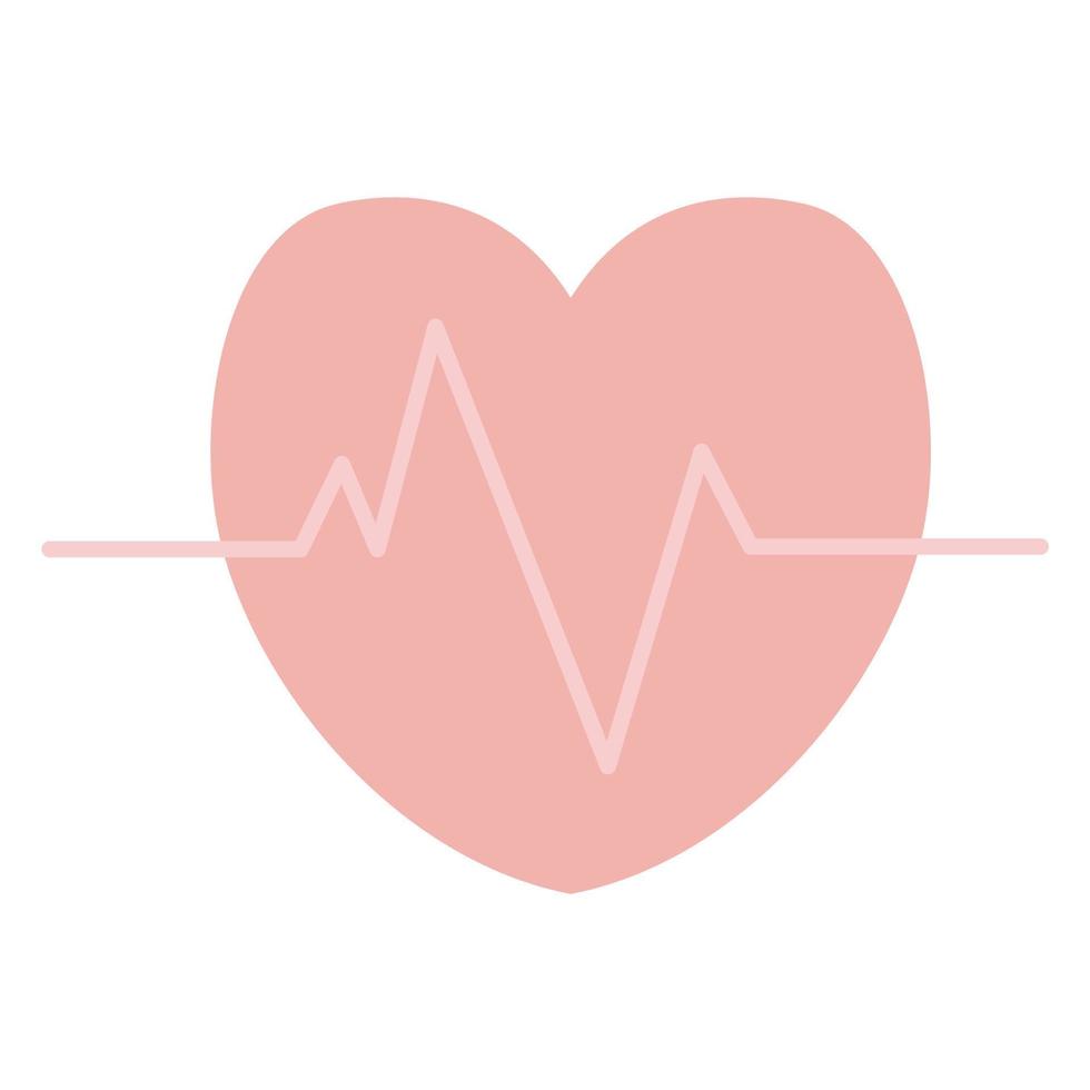 Soft pink simple medical vector icon