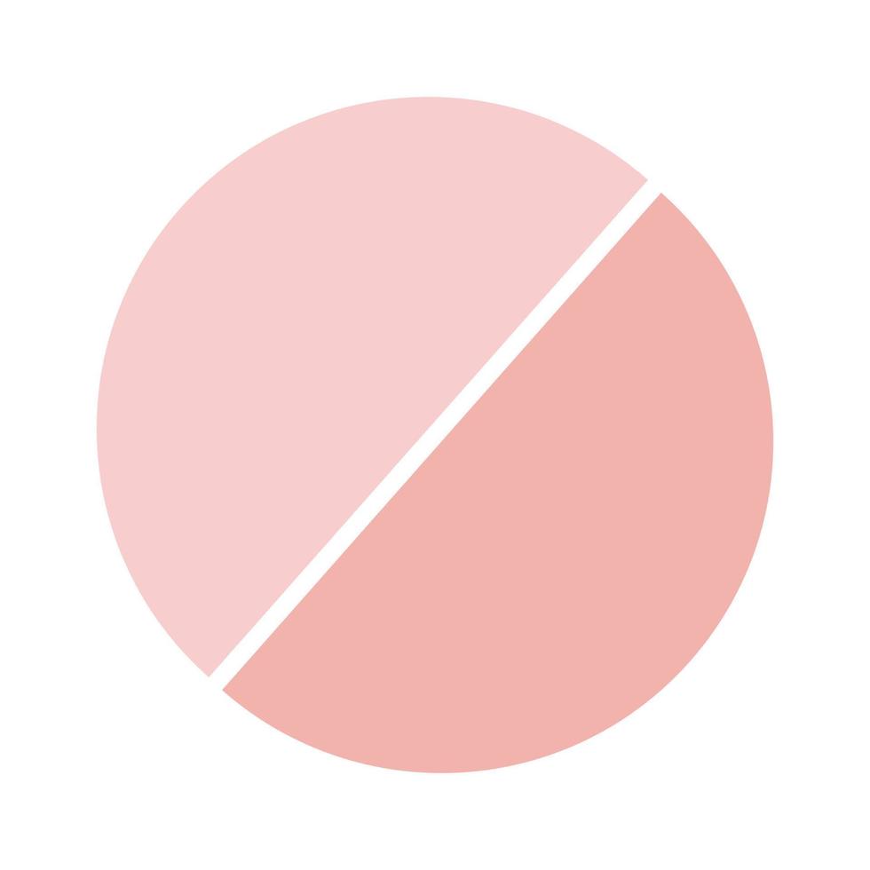 Soft pink simple medical vector icon