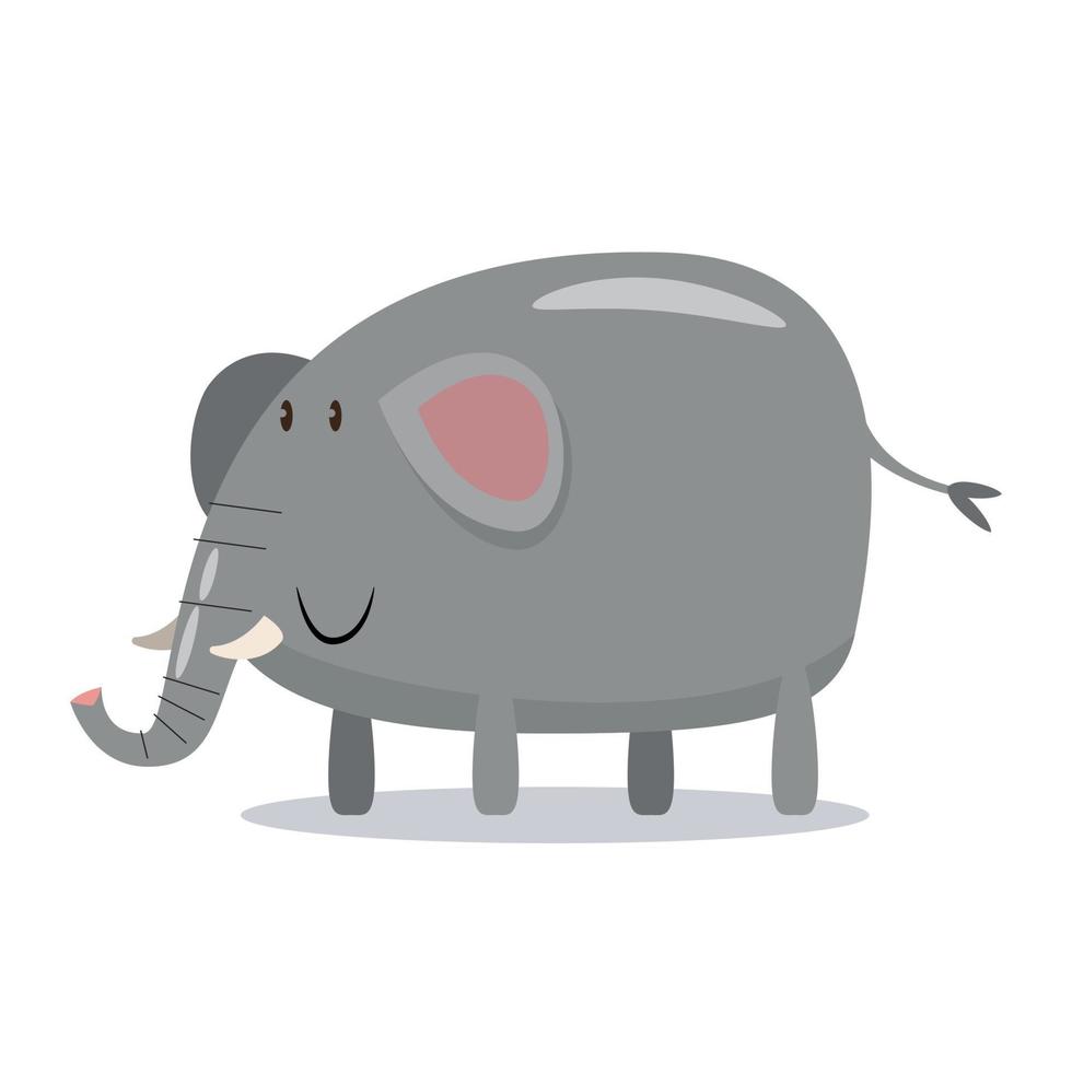 elephant cartoon character vector illustration