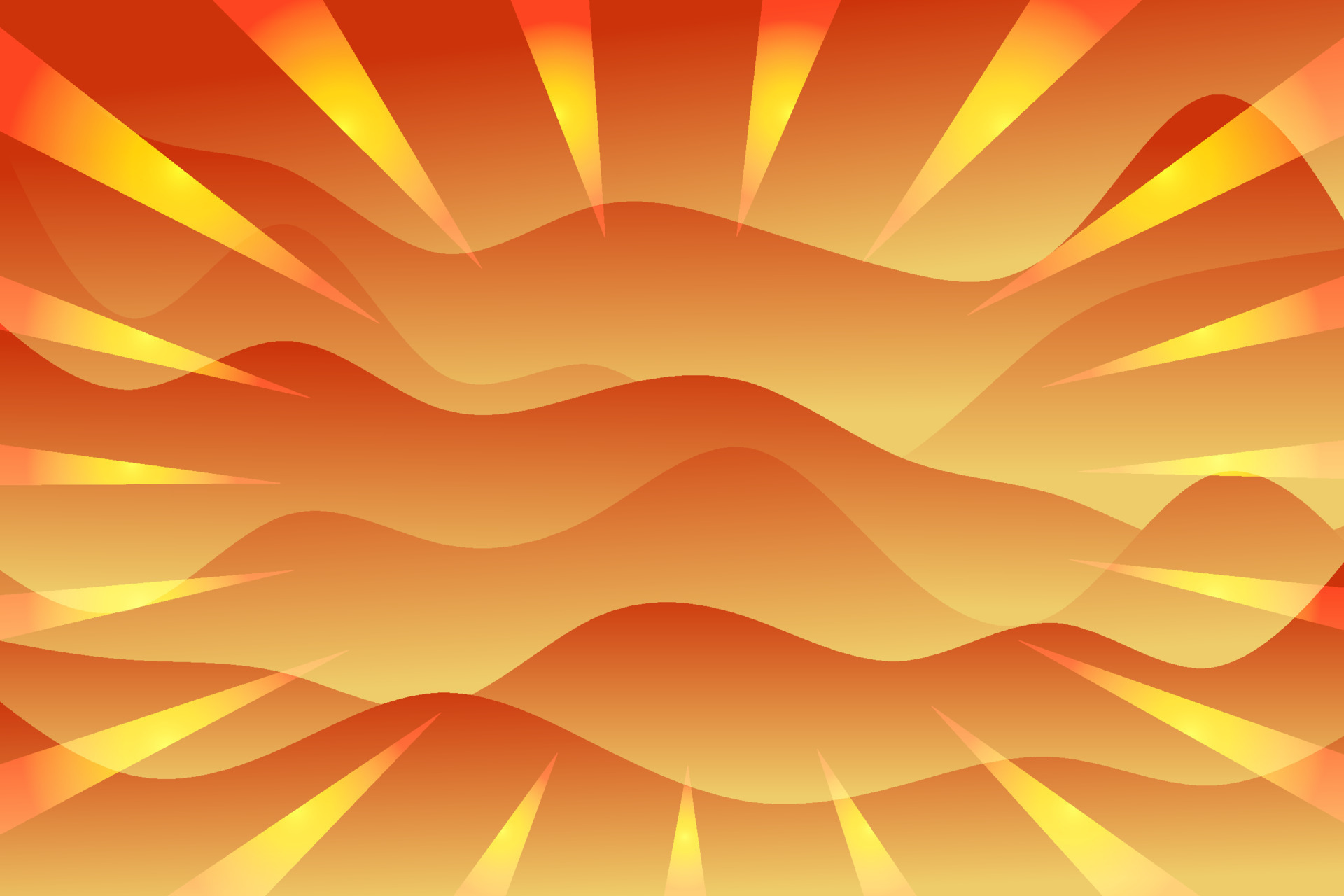Abstract background with wave shape and sunray pattern backdrop