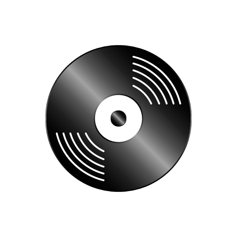 Plantillas de diseño de vector de icono de disco de vinilo