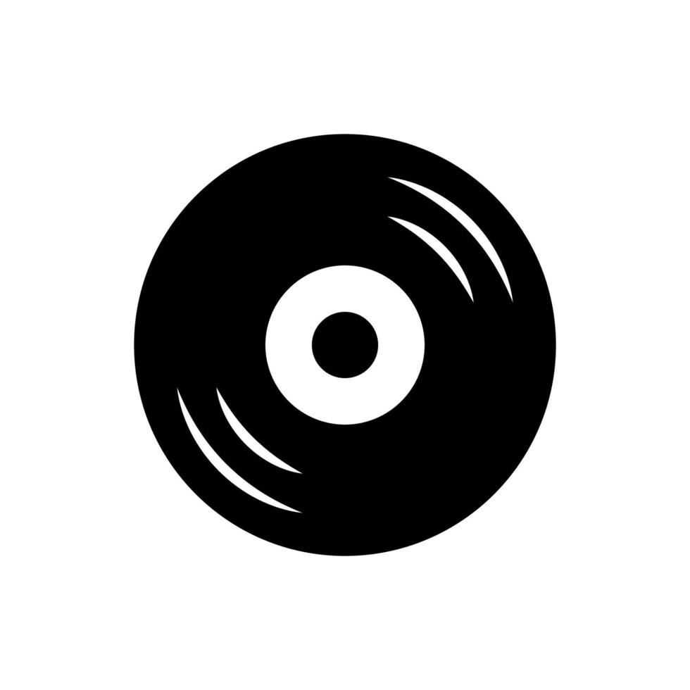 Plantillas de diseño de vector de icono de disco de vinilo