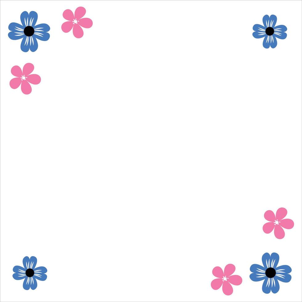 simple flower border designs for a4 paper