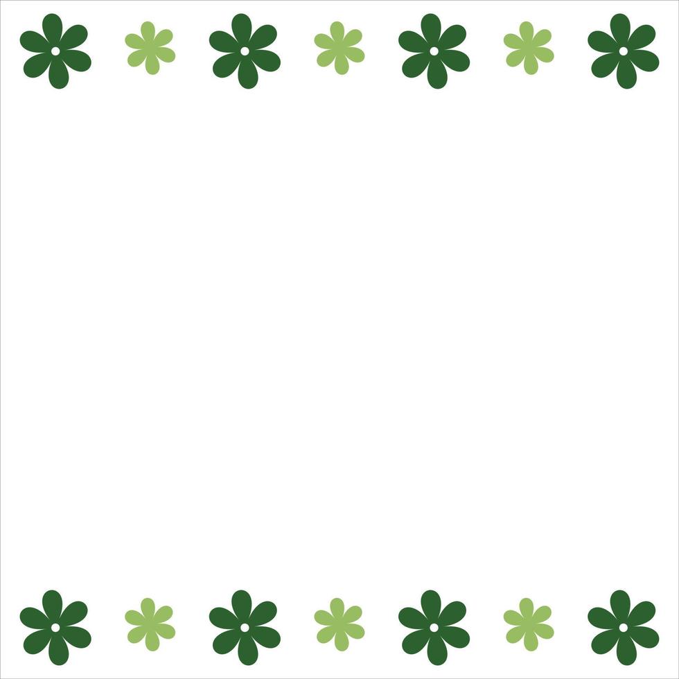 Flower border design vector