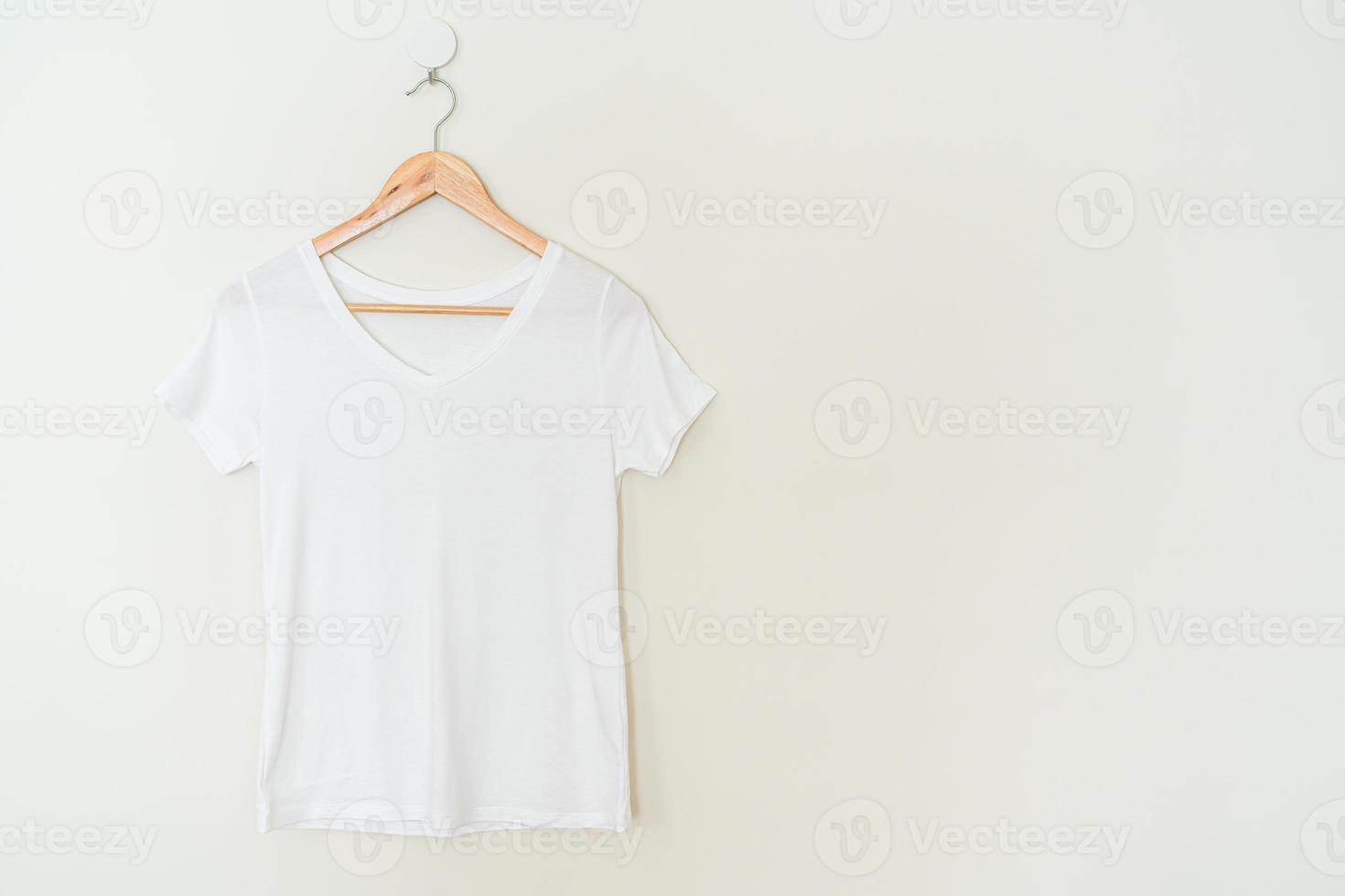 woman t-shirt hanging on wall photo