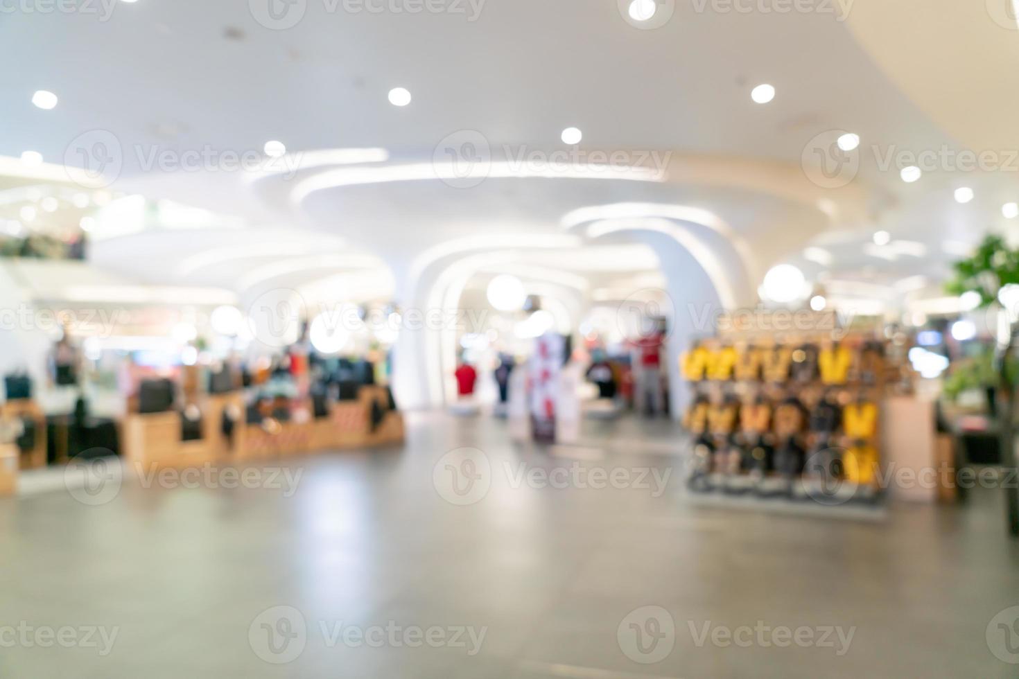 desenfoque abstracto y centro comercial de lujo desenfocado y tienda minorista para el fondo foto