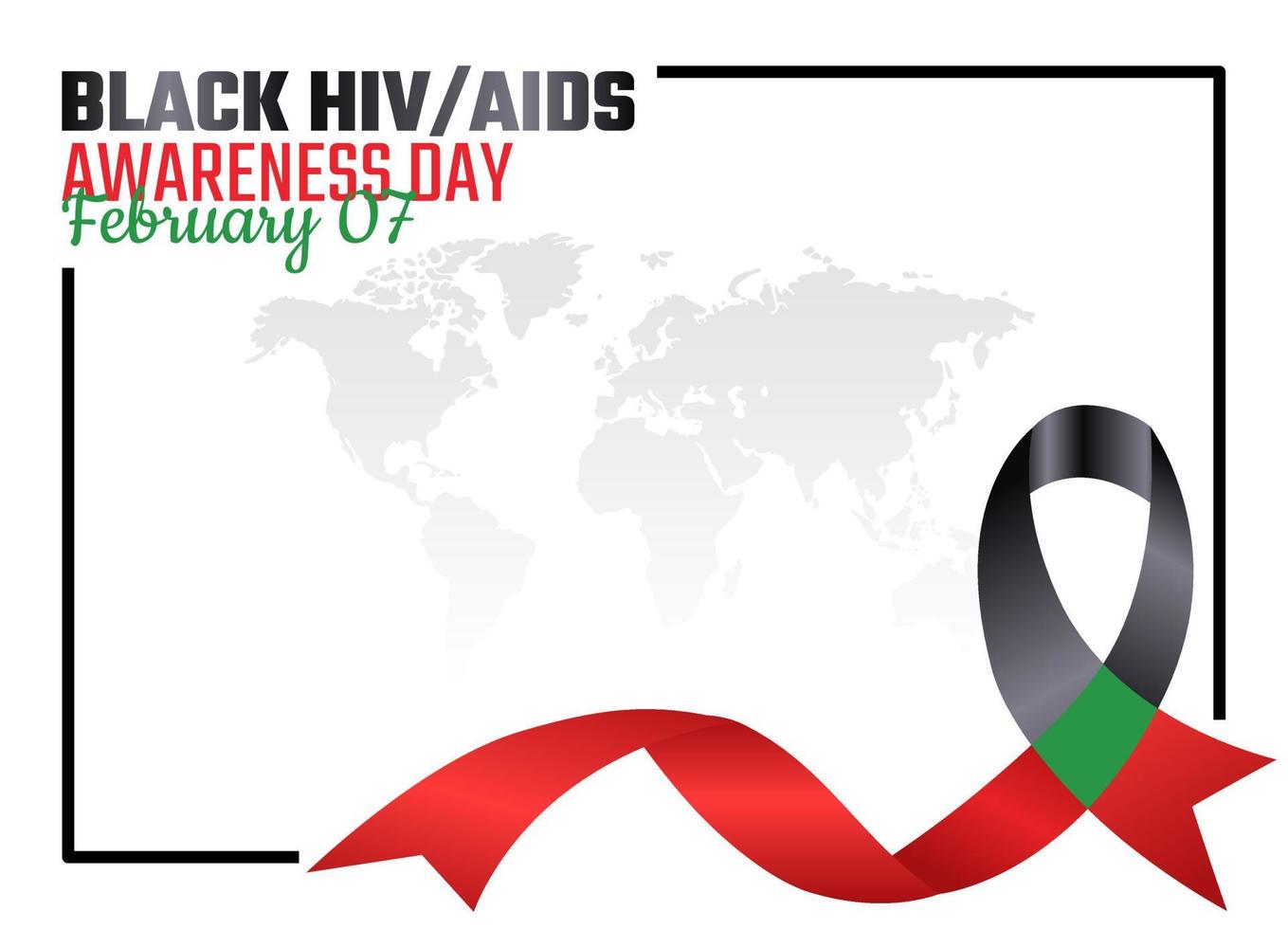 Vector Graphic Of Black Hiv Aids Awareness Day Good For National Black Vector Graphic Of Black Hiv Aids Awareness Day Good For National Black