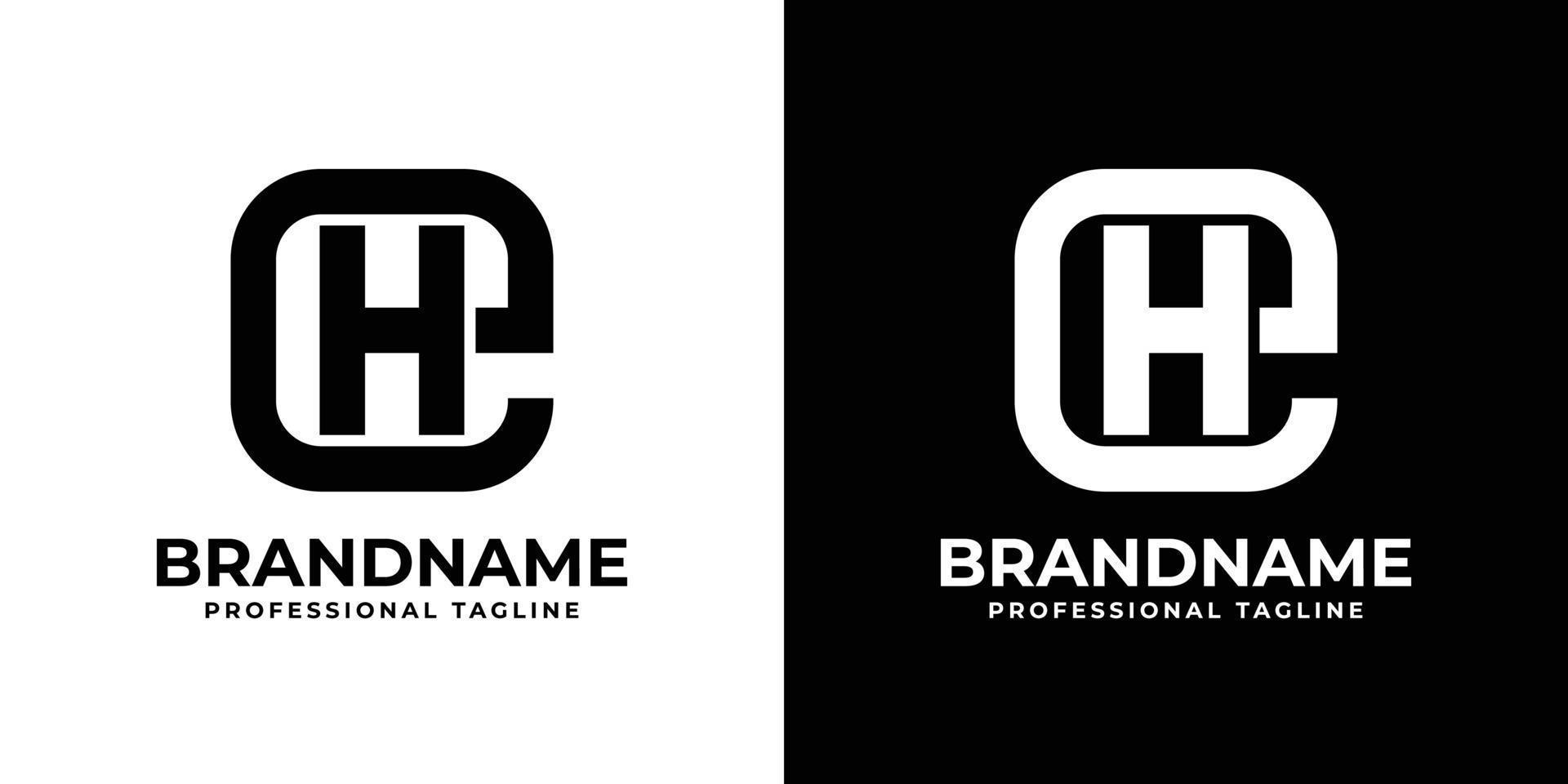 Simple EH or HE Monogram Logo, suitable for any business with EH or HE initial. vector