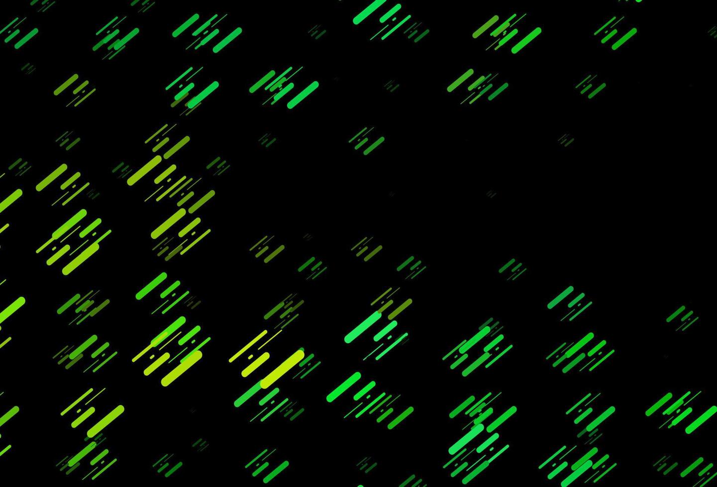 patrón de vector verde oscuro, amarillo con líneas estrechas.