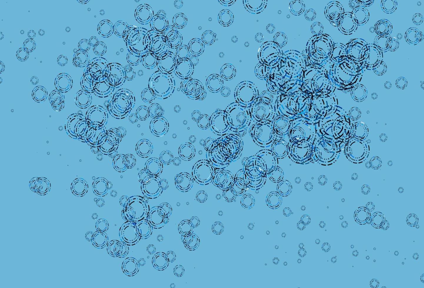 Light BLUE vector background with bubbles.