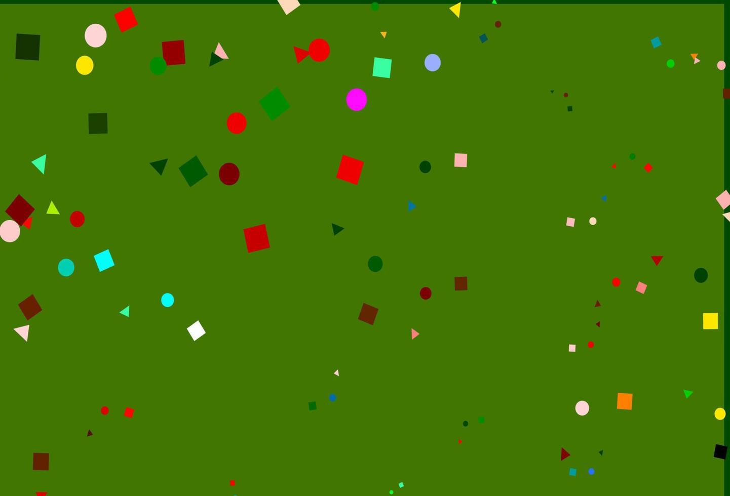 Light Multicolor, Rainbow vector texture in poly style with circles, cubes.