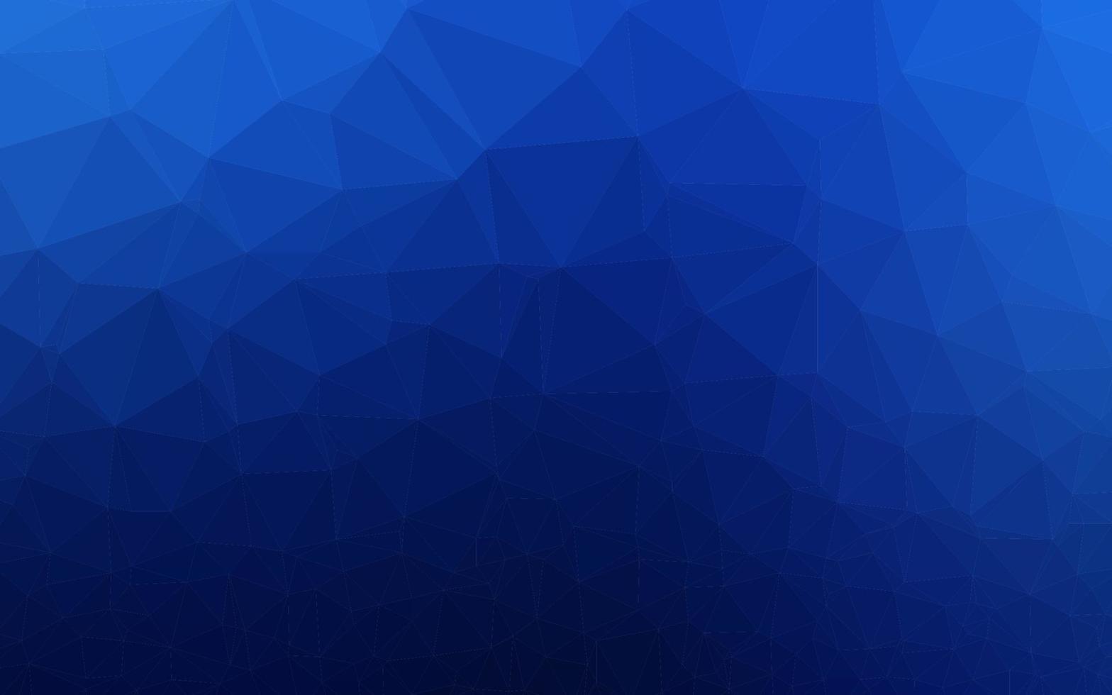 Fondo poligonal de vector azul oscuro.