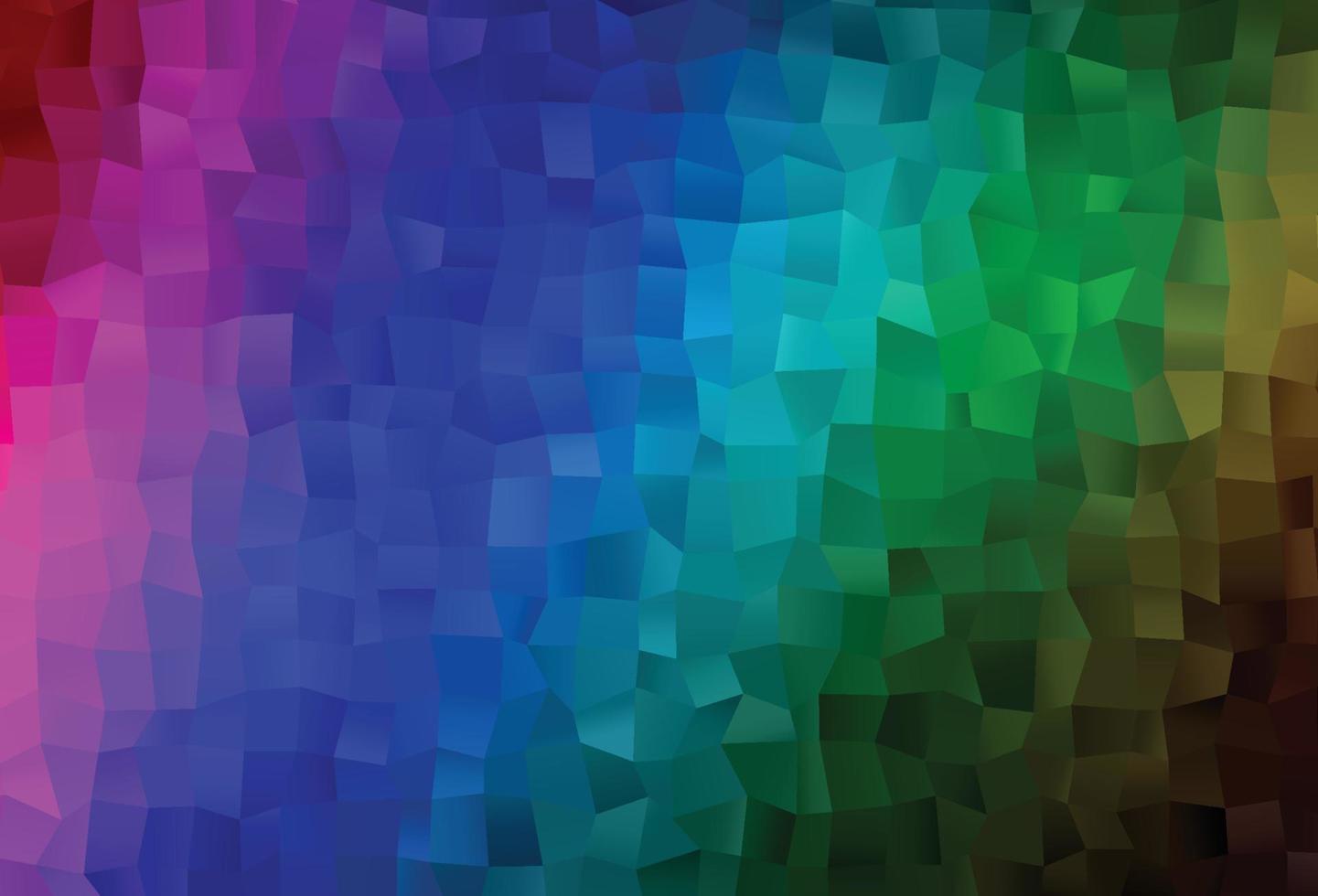 multicolor oscuro, patrón de mosaico abstracto de vector de arco iris.