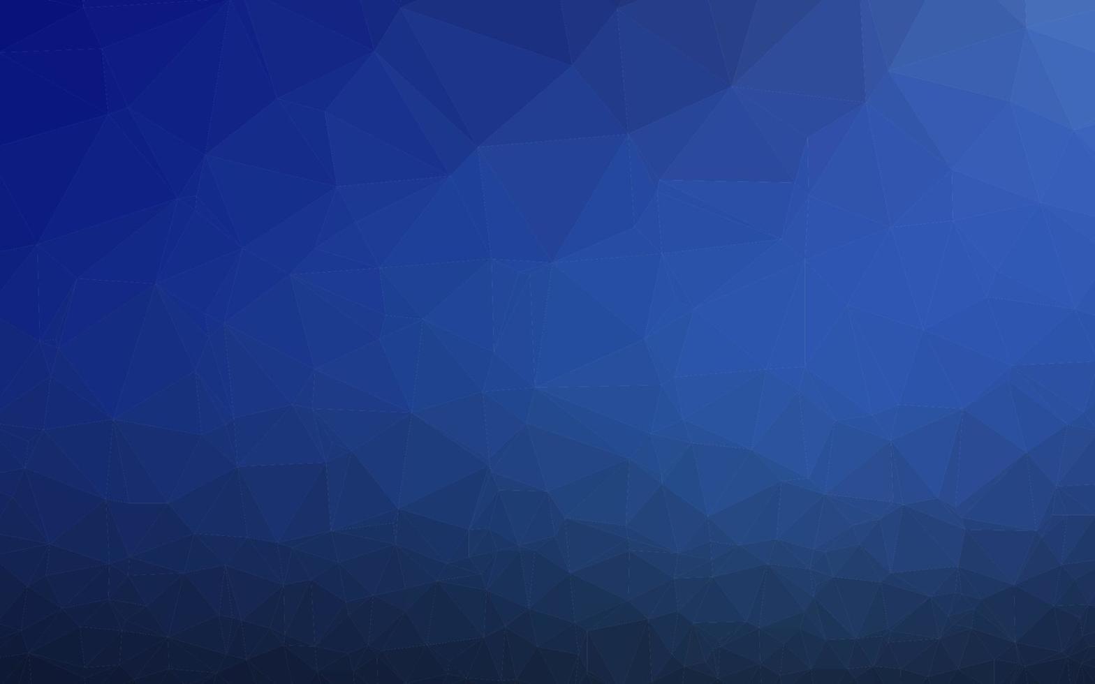 Dark BLUE vector abstract polygonal layout.