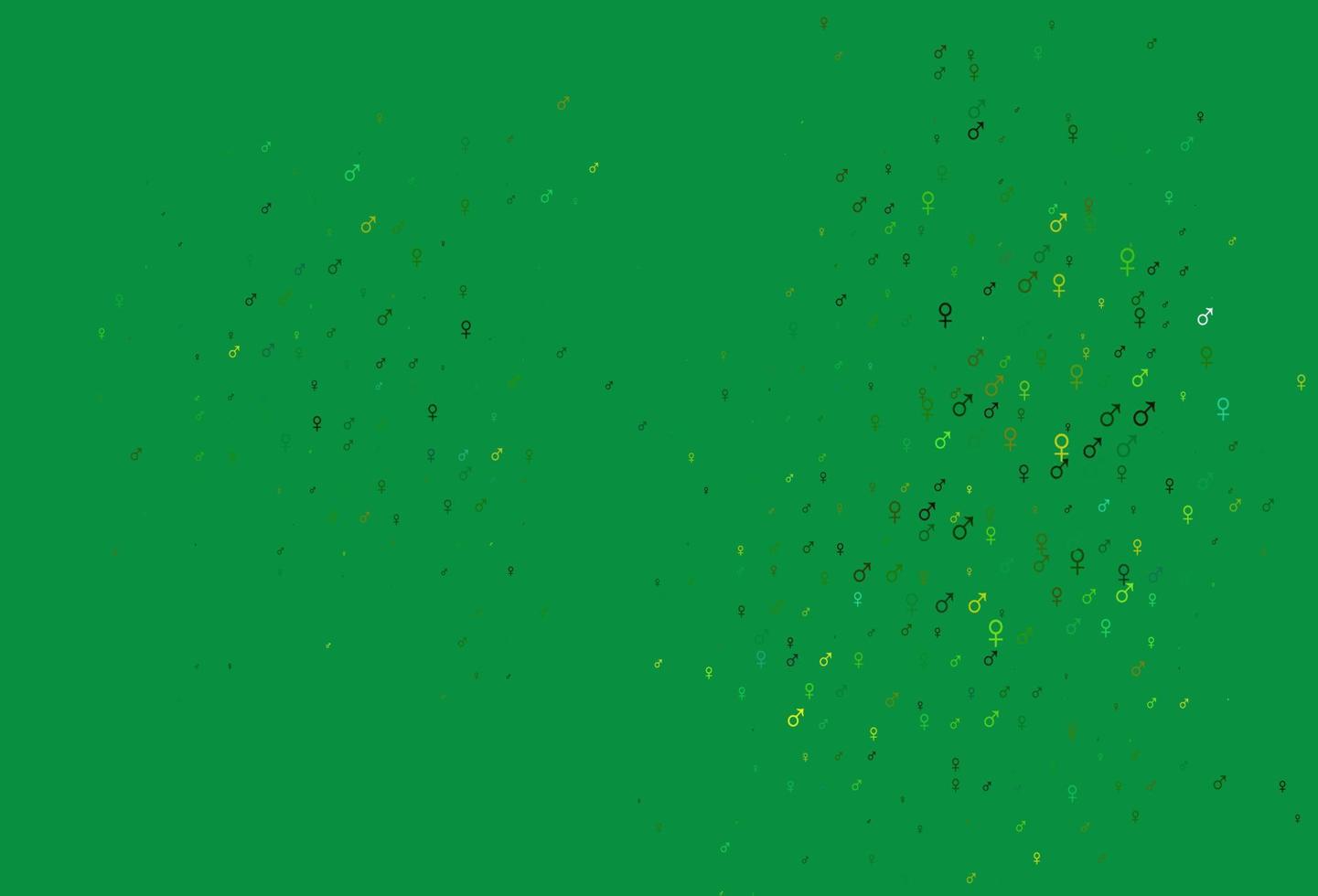 Light blue, yellow vector texture with male, female icons.