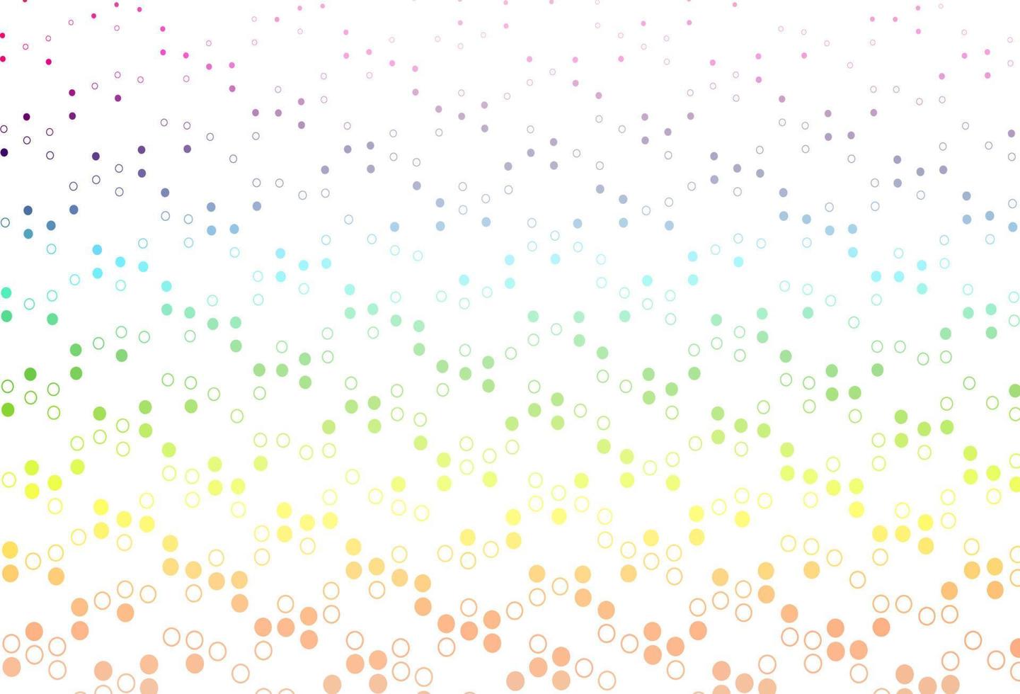 Light Multicolor, Rainbow vector backdrop with dots.