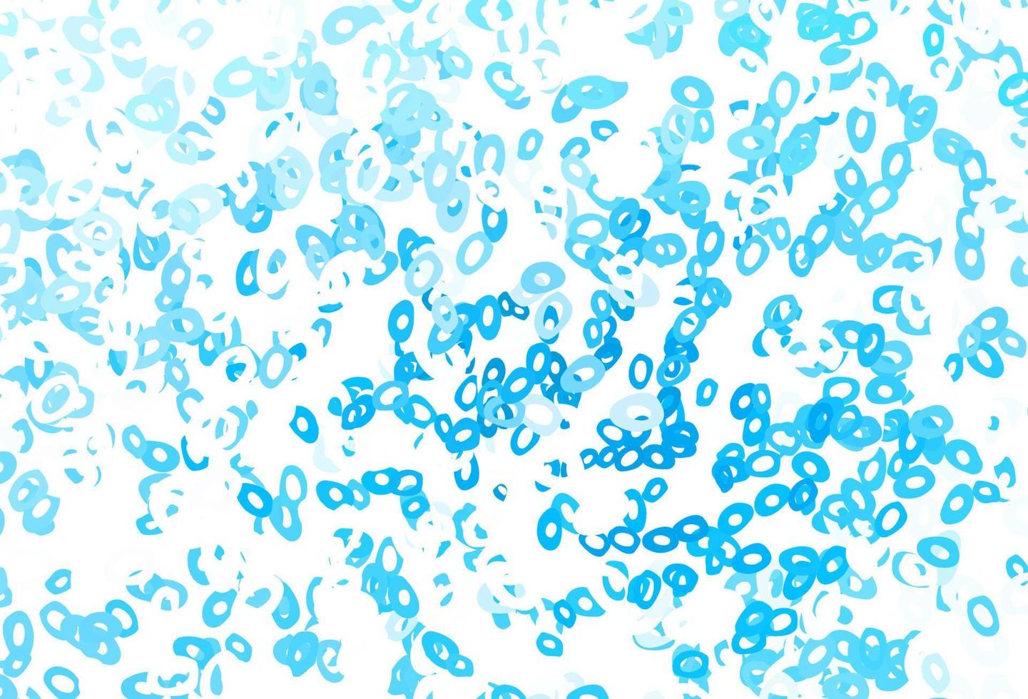 Light BLUE vector background with bubbles.