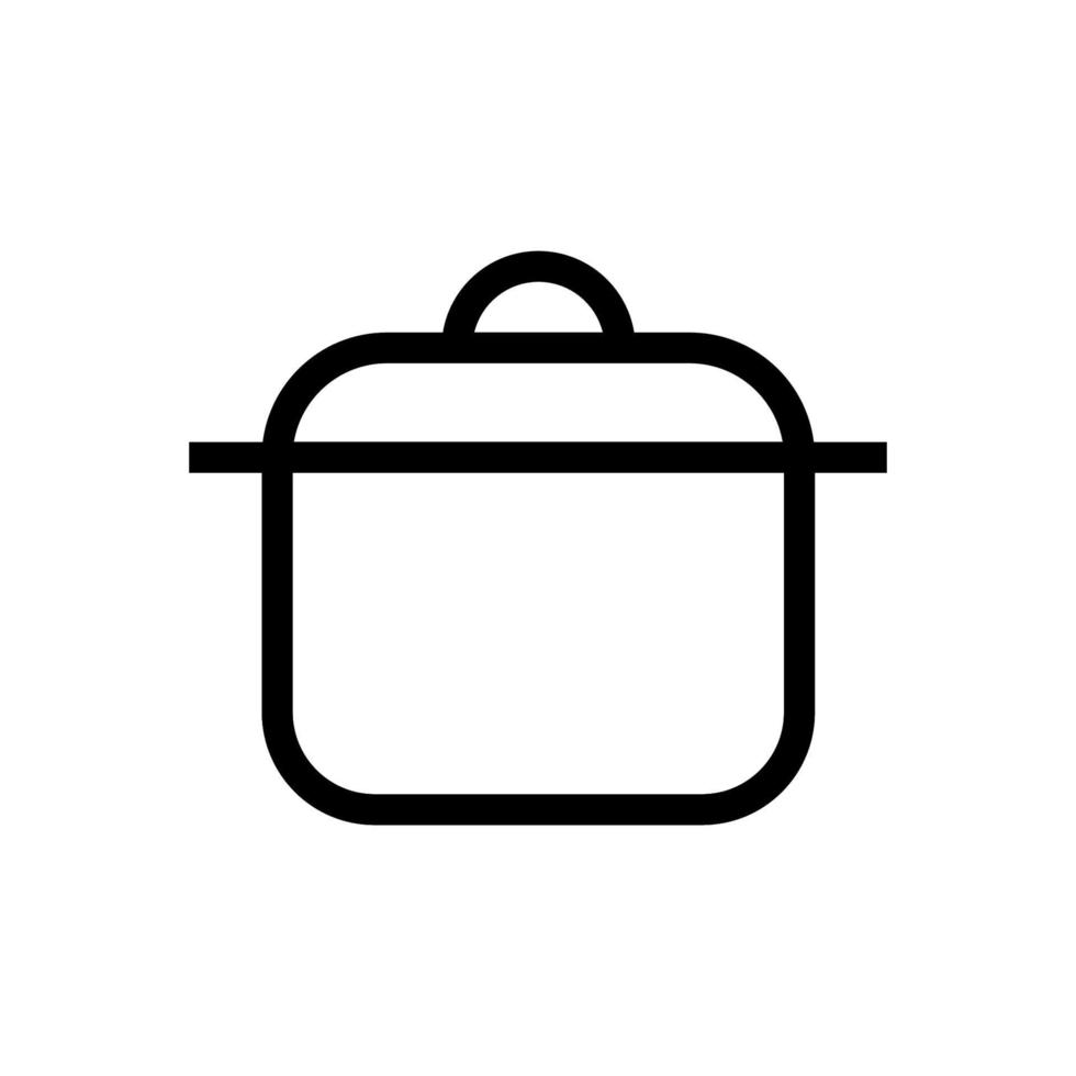 Pan icon line isolated on white background. Black flat thin icon on modern outline style. Linear symbol and editable stroke. Simple and pixel perfect stroke vector illustration