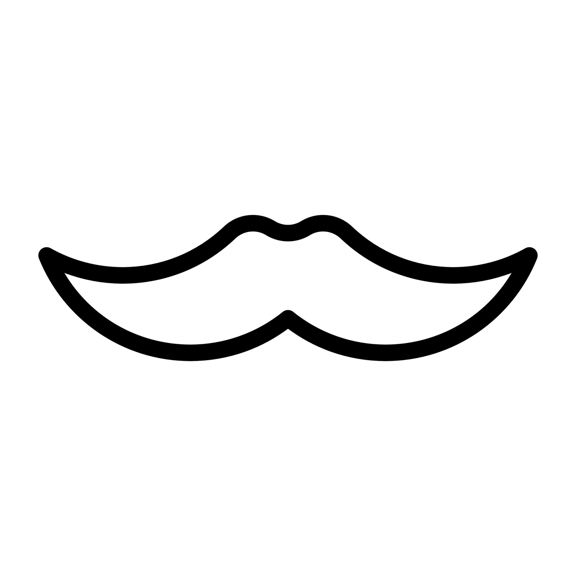 Mustache Outline