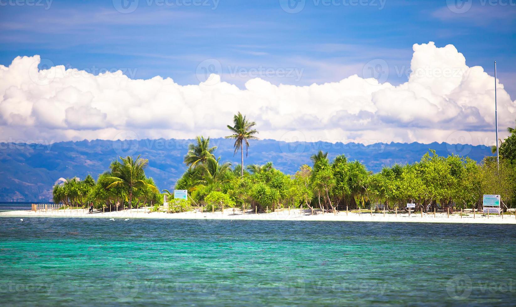 Beautiful tropical desert island photo