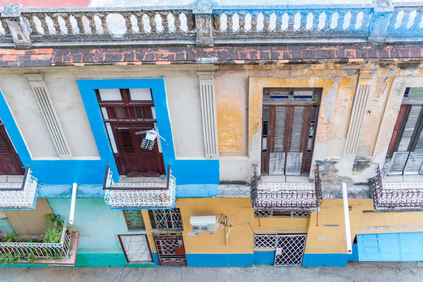 HAVANA, CUBA - APRIL 14, 2017 Authentic view of old abandoned house in Havana photo