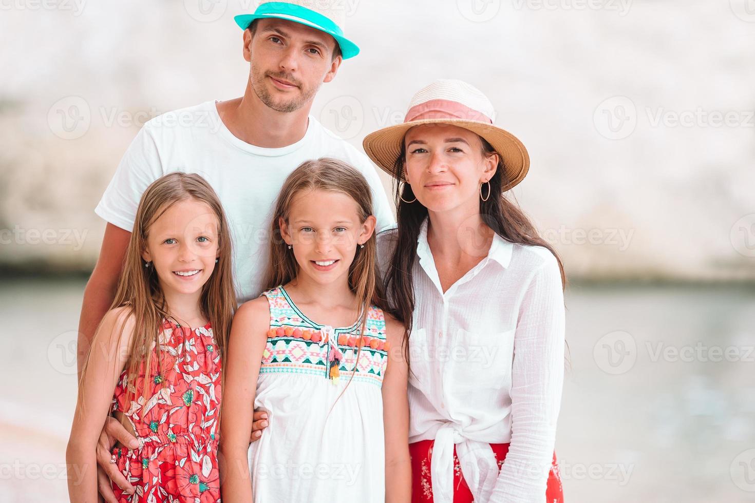 Young family on vacation have a lot of fun photo