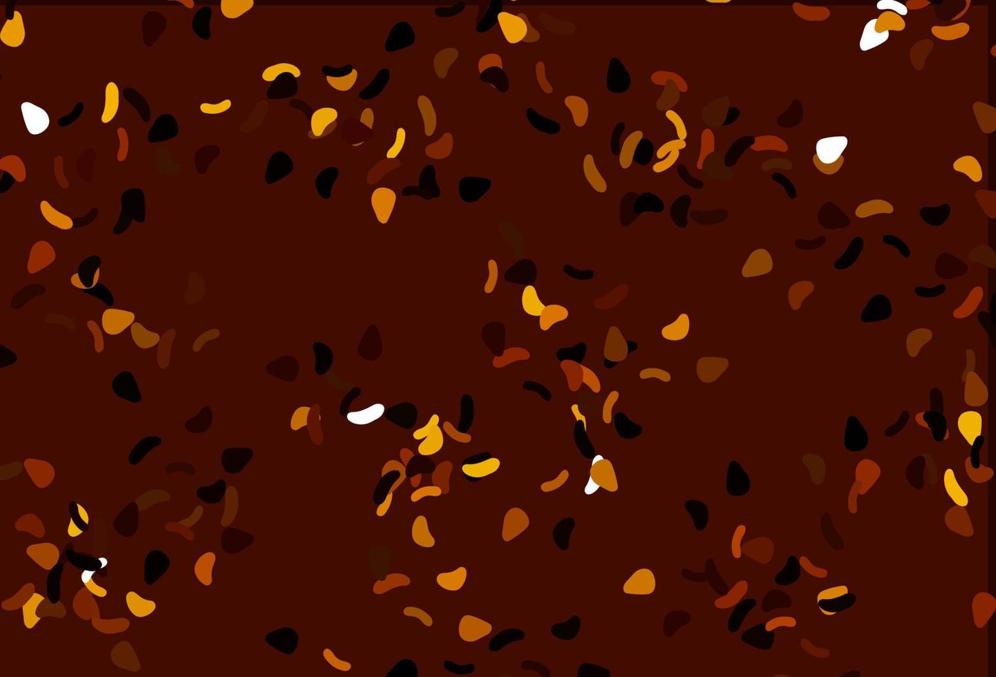 Light Orange vector pattern with chaotic shapes.