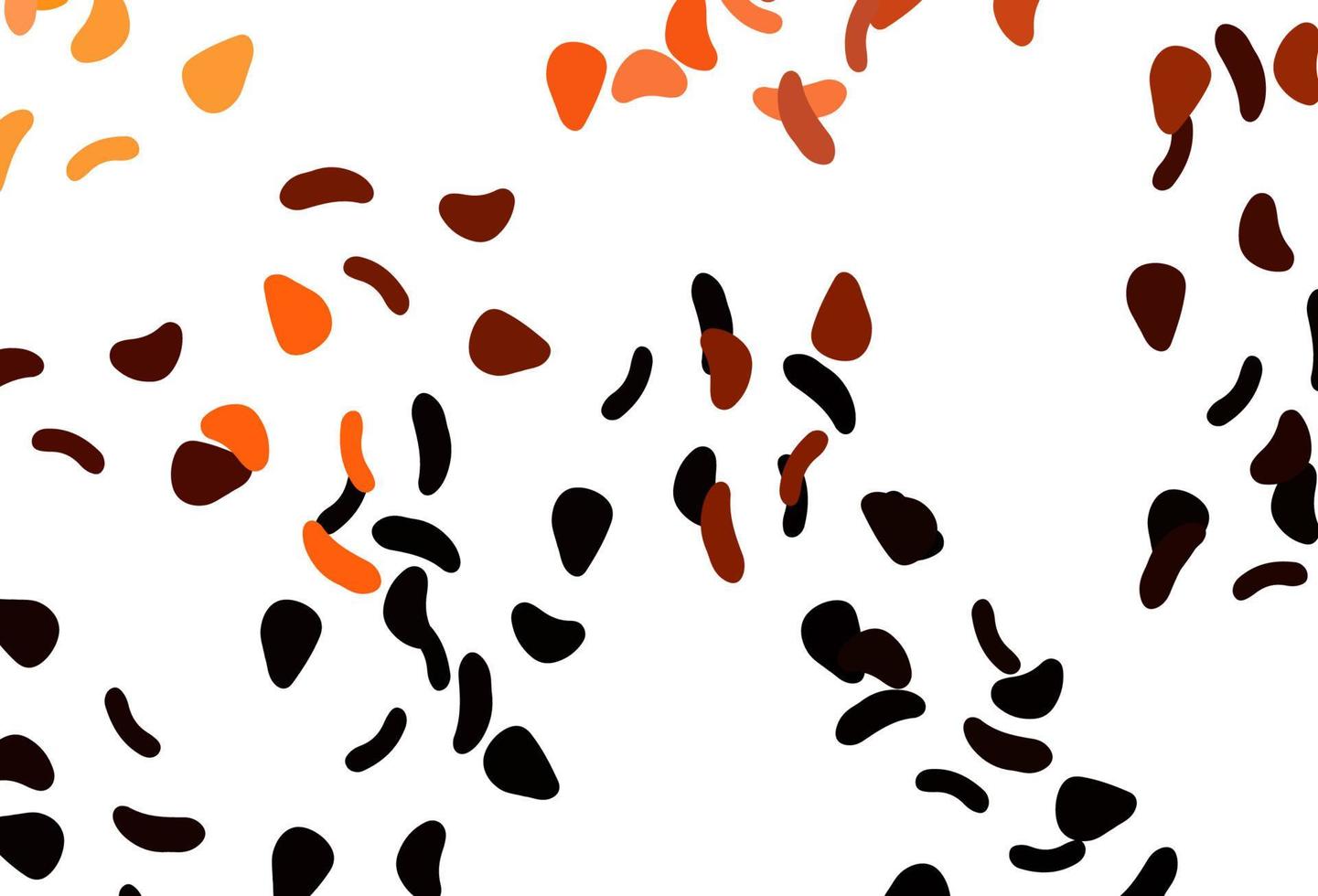 Light Orange vector pattern with chaotic shapes.