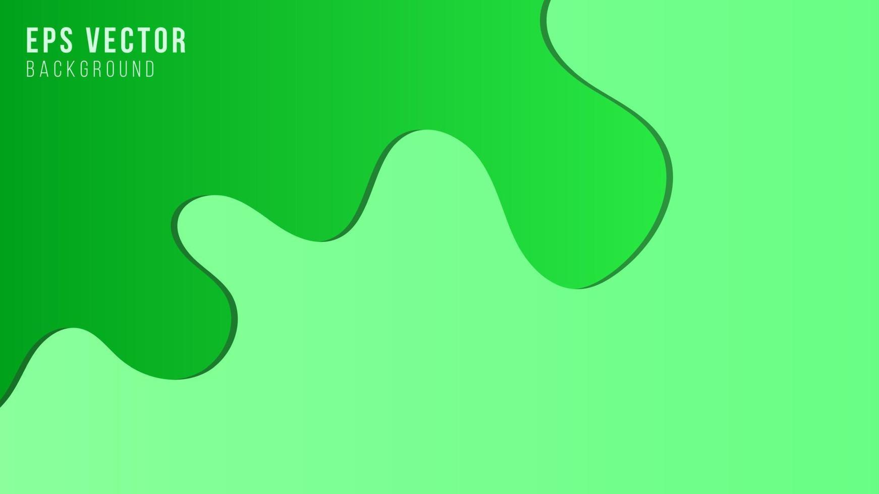 Green gradient liquid shapes abstract covers vector collection. Digital banner backgrounds design. Organic bubble fluid splash shapes, oil drop molecular mixture concept pattern. Cover templates.