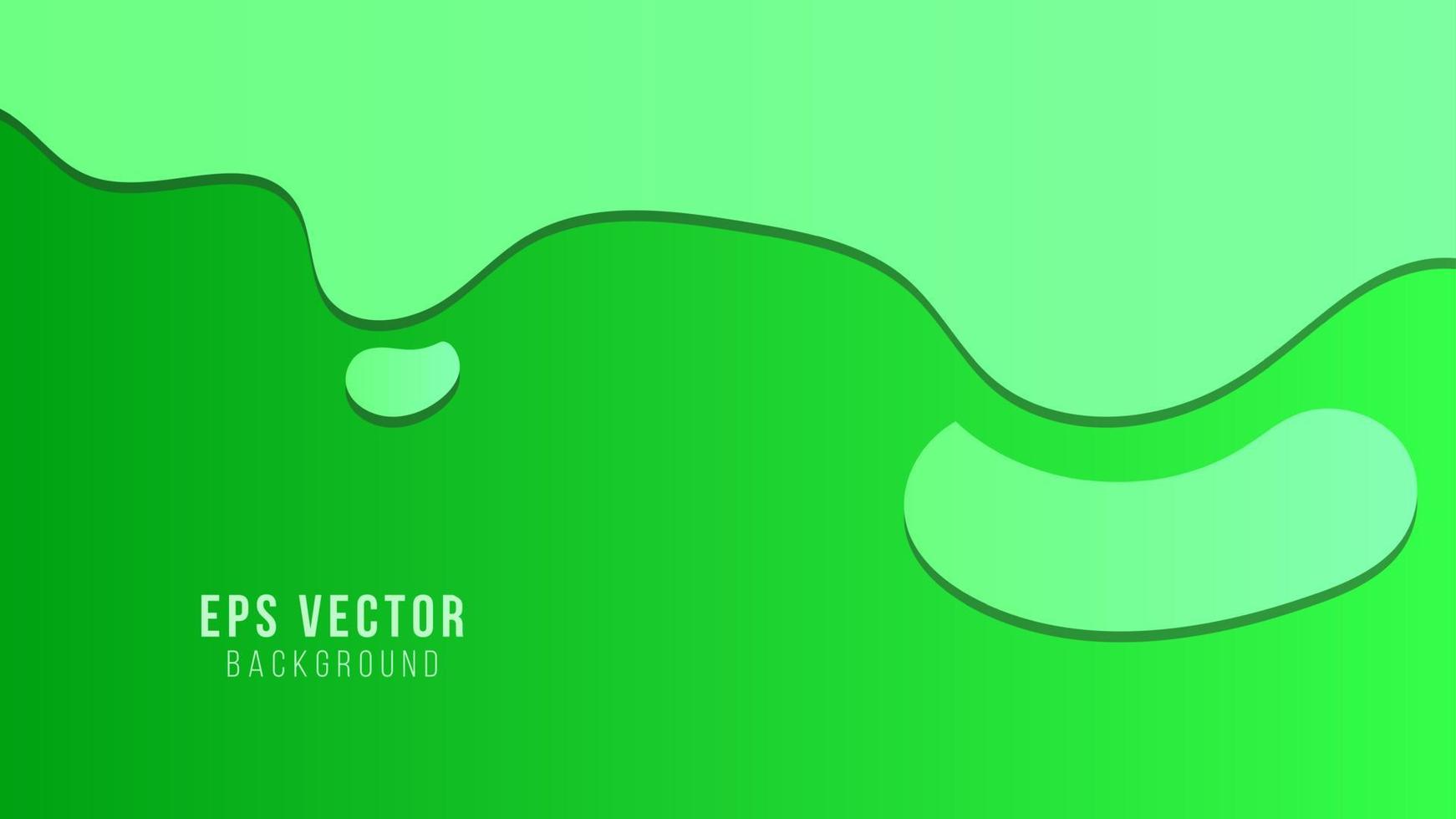 Green gradient liquid shapes abstract covers vector collection. Digital banner backgrounds design. Organic bubble fluid splash shapes, oil drop molecular mixture concept pattern. Cover templates.