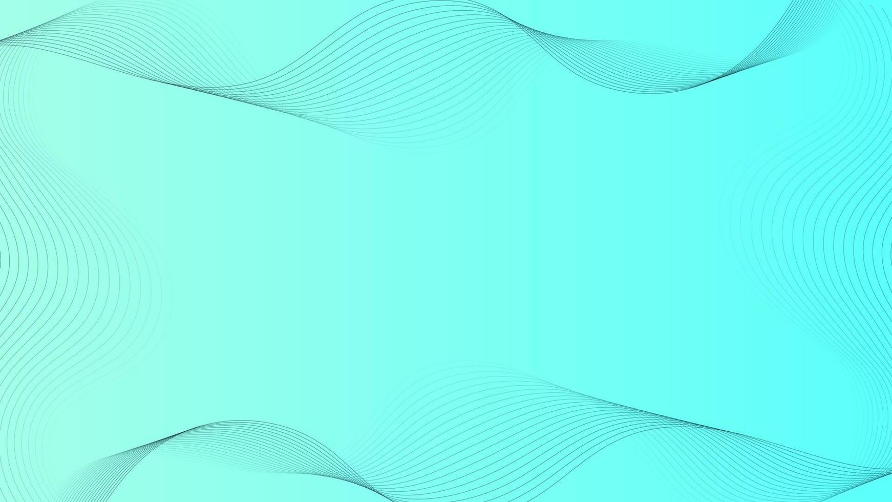 Black lines on blue abstract background with flowing particles. Digital future technology concept. vector illustration.