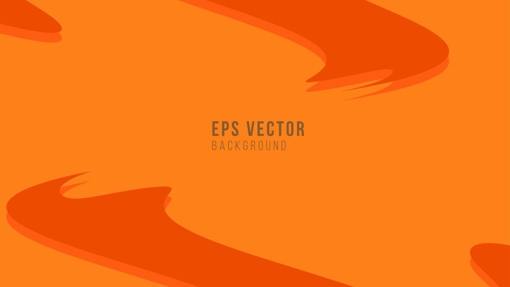 líneas onduladas naranjas abstractas eps vector de fondo
