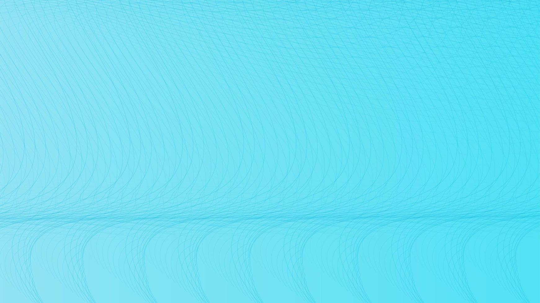 Black lines on blue abstract background with flowing particles. Digital future technology concept. vector illustration.