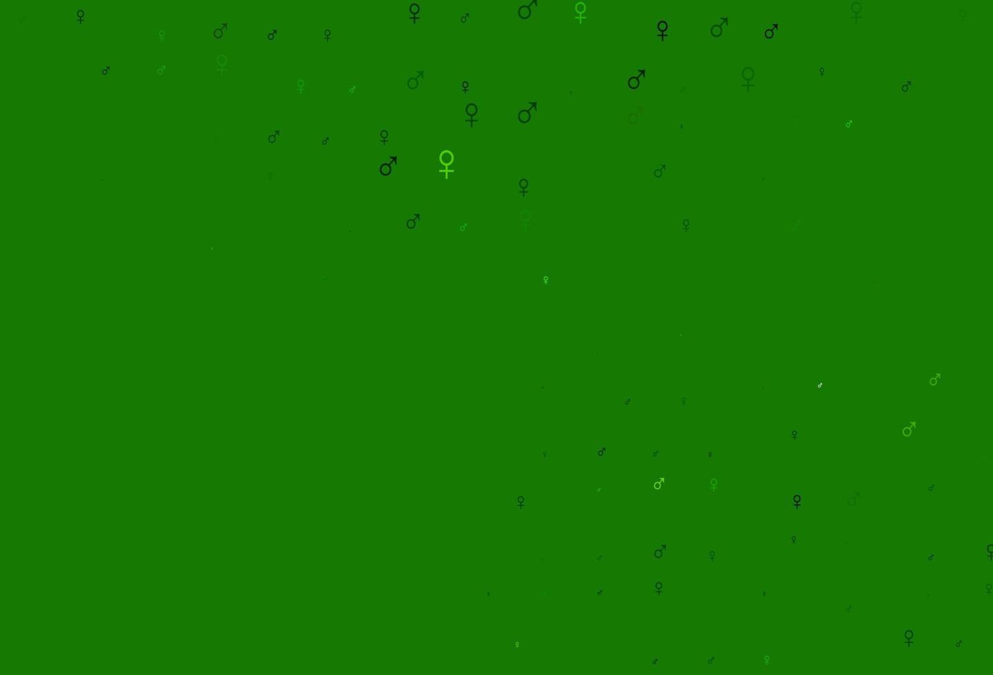 Light green vector template with man, woman symbols.