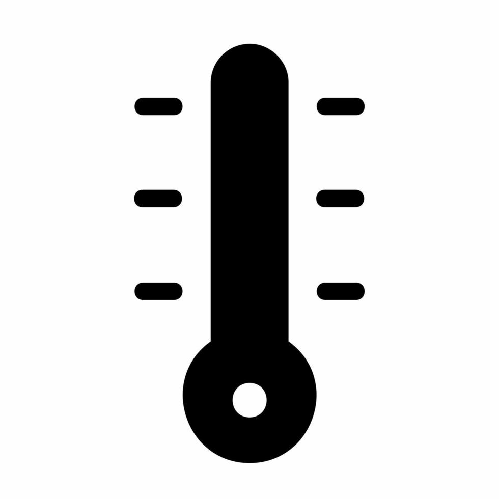 ilustración de icono de termómetro aislado sobre fondo blanco. vector