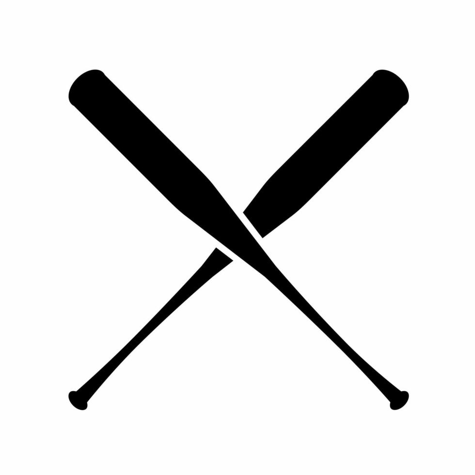 plantilla de ilustración de icono de palo de béisbol. vector de acciones