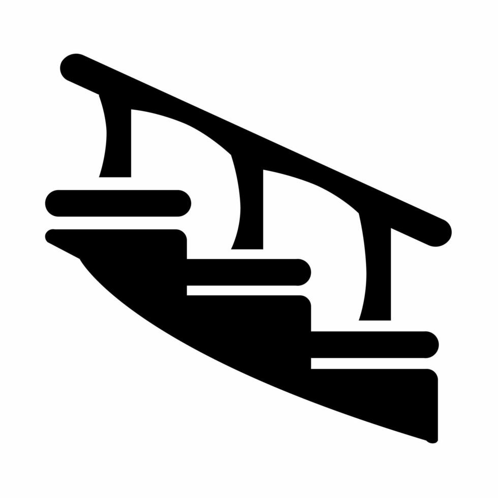 plantilla de ilustración de icono de escalera. vector de acciones