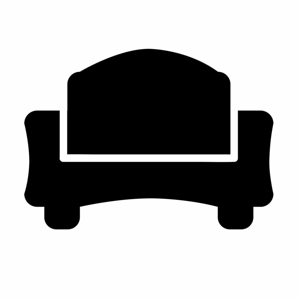sofa icon isolated on white background vector